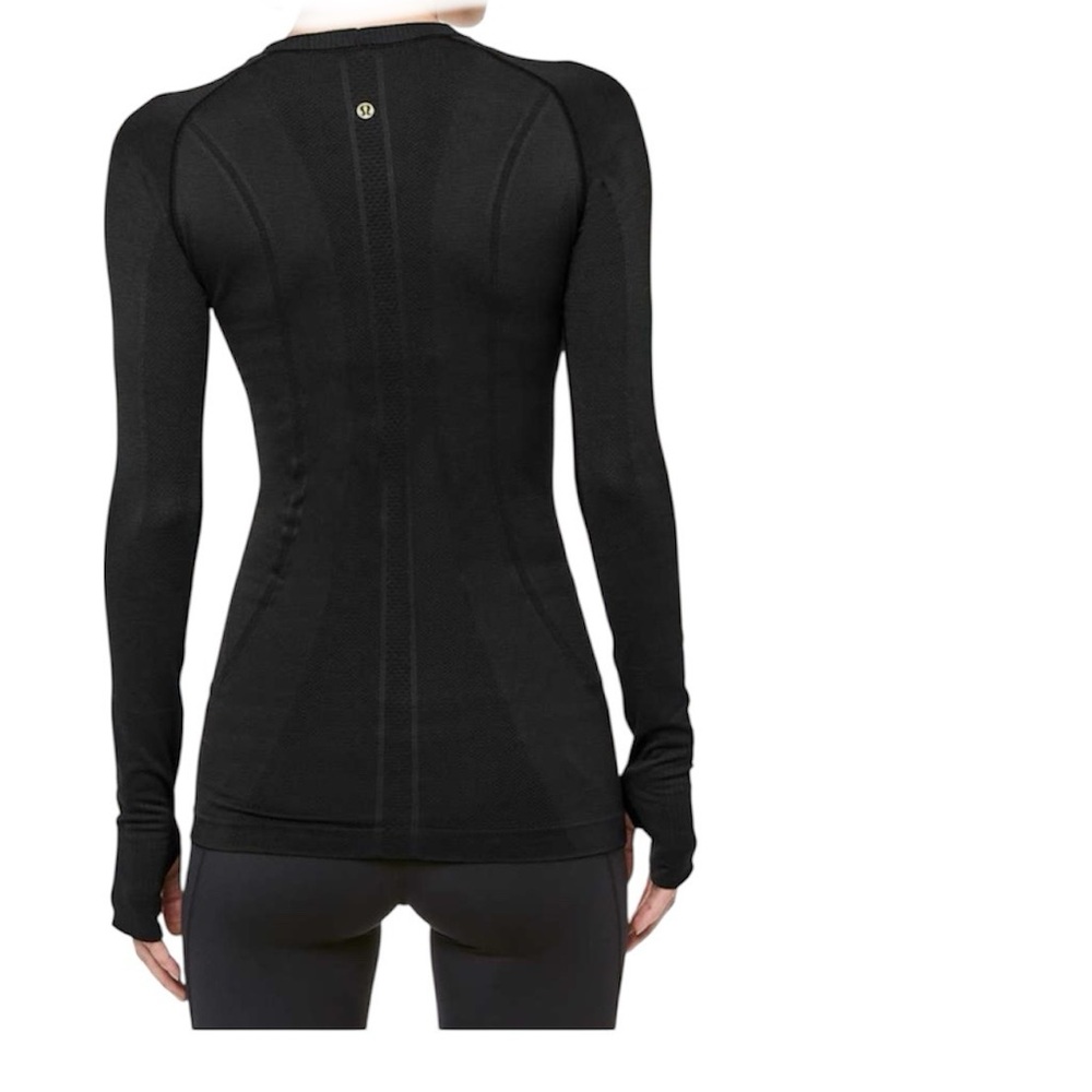 Lululemon Athletica Swiftly Tech Long Sleeve Crew Size 4 Black - Picture 8 of 16